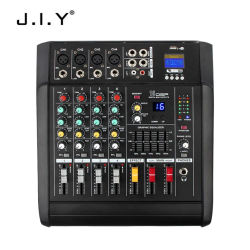 AMPLIFICADOR DE Mezclador de Audio DJ, 4 canales, 500w, equipo de escenario, mezclador Digital de ordenador, mezclador móvil Bluetooth para DJ para actuaciones de PC