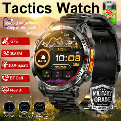 Reloj Inteligente Deportivo con GPS para Exteriores 2026, con Brújula, Resistente al Agua 10ATM, Monitoreo de Salud 24/7, Chat GPT, Llamadas Bluetooth