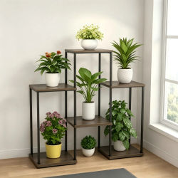 Soporte de Plantas de Varios Niveles y Estante para Flores, Ahorra Espacio, para Interiores y Exteriores, para Plantas en Maceta, Suculentas y Jardín de Hierbas