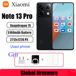 Xiaomi Redmi Note 13 Pro 5G Firmware Global 200MP OIS Cámara 120Hz 1.5K Snapdragon 7S Gen 2 67W Carga rápida teléfono usado