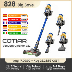 Aspiradora inalámbrica COTIAR V22 650W 55kPa para electrodomésticos aspiradora de mano Vertical batería extraíble para hogar inteligente