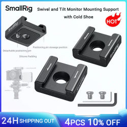 Soporte de montaje de zapata fría antorsión SmallRig (2 piezas/4 piezas) con tornillos de 1/4 "-20 para micrófono de monitor de luz LED, para jaula SmallRig -5032