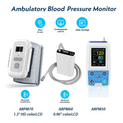 Monitor de Presión Arterial Ambulatorio Contec ABPM50/60/70, Monitoreo NIBP para Adultos de 24 Horas, Holter y Software para PC Gratuito