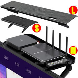 Estante Superior Ajustable para Pantalla de TV, Estante de Almacenamiento Superior para Monitor de Computadora, Estante para TV, Caja de Medios, Router, Organizador para el Hogar