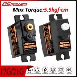 DSPOWER 21g Metal Gear mini servos 4,2 KG 17g Servo para 1/16 1/18 RC Car slash E-Revo 144001 Robot de avión C24 D12 MN99S MN86 RC