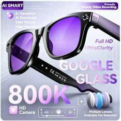 Nuevas Gafas Inteligentes con Cámara de 800W y IA para Hombre, Gafas de Traducción Inteligente con Cambio de Color, Grabación de Fotos y Vídeos, Resistentes al Agua, Llamadas, Gafas de Sol