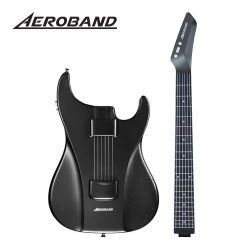 AeroBand Guitarra eléctrica de viaje Cuerda de silicona sin dolor Todo en uno 9 estilos de sonido Bajo acústico con micrófono con altavoz