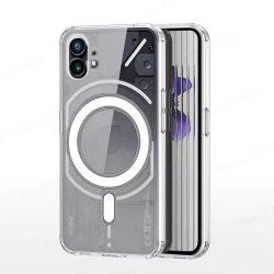 Funda magnética transparente Magsafe para Nothing Phone 2, funda transparente de carga inalámbrica para Nothing Phone 2 2A Plus 3A Pro
