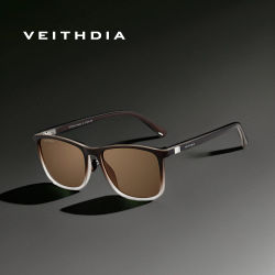 Marca VEITHDIA, gafas de sol Unisex TR90, gafas de sol polarizadas UV400, gafas Retro, gafas protectoras para hombres y mujeres VFH07521