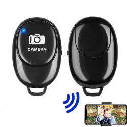 Mini botón de Control remoto compatible con Bluetooth, controlador inalámbrico, temporizador automático, palo de cámara, disparador, teléfono, Selfie
