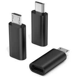 3 unids/lote Micro USB hembra a tipo C macho adaptadores convertidores Micro-B a USB-C conector adaptador de Cable de cargador de teléfono para Samsung