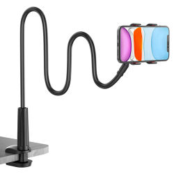 Soporte Universal para perezosos, soporte para teléfono móvil con cuello de cisne, soporte Flexible para mesa de escritorio y cama, soporte para teléfono inteligente