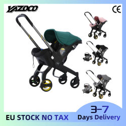 Sistema de Viaje para Bebés 3 en 1, Cochecito Plegable de Alta Gama con Asiento de Coche Desmontable para Bebés, Cochecito Ligero con Estructura de Aluminio y Amortiguación para Recién Nacidos de 0 a