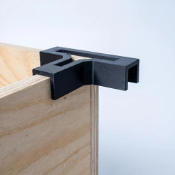 Perfil en T Reforzado 90 ° Soportes Angulares, Fijaciones para Muebles de Madera, Fácil Instalación, Antideslizantes para Gabinetes, Estantes y Bricolaje