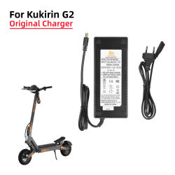 Cargador original para el scooter eléctrico Kukirin G2, cargador de 54.6V2A con cabezal DC2.1, enchufe europeo, cargador de batería de litio, piezas originales.