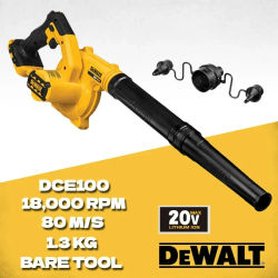 DEWALT-soplador de trabajo compacto DCE100, soplador de aire inalámbrico, aspirador de polvo de iones de litio, herramientas eléctricas recargables de hojas de jardín