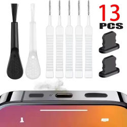 Kit de Limpieza para Altavoces y Puertos de Carga de Teléfonos Móviles, Cepillo para Auriculares, Compatible con iPhone 16, 15, 14, Samsung y Xiaomi
