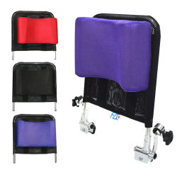 Almohada para la cabeza de silla de ruedas con ángulo ajustable, tela de malla, almohada transpirable para el cuello del sofá, accesorios universales para silla de ruedas