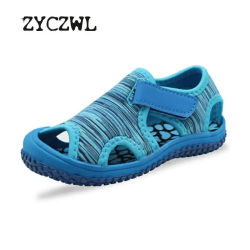Sandalias de verano para bebés, sandalias de playa para niños, zapatos antideslizantes de fondo suave Unisex para niñas, zapatos anticolisión para exteriores para niños