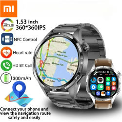 Xiaomi 2025 nuevo GPS NFC reloj inteligente hombres 360*360 pantalla AMOLED ritmo cardíaco Bluetooth llamada IP67 impermeable hombre Smartwatch