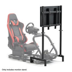 Soporte para Monitor de Simulador de Carreras Minneer, Compatible con Simuladores de Carreras de Tubo Redondo Grande, para Monitores de 27-65 Pulgadas, Fácil Instalación, Ajustable