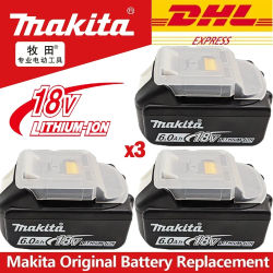【Entrega rápida】Batería Makita 100% Original de 18V, para batería de repuesto Makita BL1830B BL1840B BL1850B, cargadores DC18RC