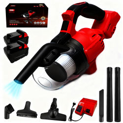 Aspiradora Inalámbrica sin Escobillas para Húmedo/Seco, Succión de 9.4KPa, Filtración HEPA, Capacidad de 0.7L, Compatible con Batería Milwaukee de 20V