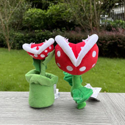 Super Mario Bros Plush Trottin' Trotin' Piranha Plant Lindo juguete de peluche Muñeca suave