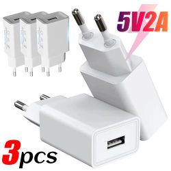 Cargador USB 5V 2A adaptador de corriente cargador de teléfono móvil Universal de viaje para iPhone Samsung Xiaomi Redmi enchufe de carga de pared UE/EE. UU.