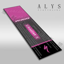 VIKAMA Alfombrilla para bicicleta, alfombrilla antideslizante para estacionamiento interior, lavable a máquina, alfombra de protección para el suelo, alfombrilla para exhibición de bicicletas,