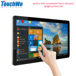 Monitor de pantalla táctil TouchWo de 21.5, 23.8 y 27 pulgadas, monitor táctil para PC, monitor industrial con Android y Windows 10, PC todo en uno para uso comercial.