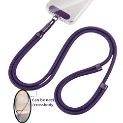 Correa Universal para Teléfono con Clip Mejorado Anti-Caída 360 ° Correa ajustable giratoria para el cuello/cruzada para todas las fundas de teléfono