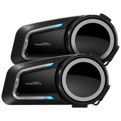 2 Auriculares Bluetooth para Casco de Motocicleta Fodsports FX7, Intercomunicador para 10 Motociclistas, 2000M, FM, BT5.4