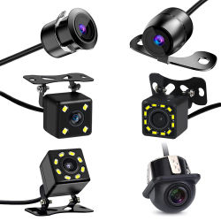 Cámara de visión trasera de coche, visión nocturna, cámara de aparcamiento de marcha atrás, IP68, impermeable, CCD, LED, Monitor de respaldo automático, imagen HD de 170 grados