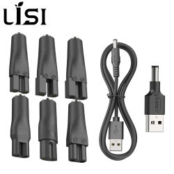 LISI 8 Uds cable de alimentación 5V cargador de repuesto Universal adaptador USB para todo tipo de cortapelos recortadores de barba afeitadoras lámparas de escritorio