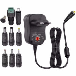 Adaptador AC/DC de 3V, 4,5 V, 5V, 6V, 7,5 V, 9V, 12V, 2A/2,5a, adaptadores de corriente ajustables para EE. UU./UE, fuente de alimentación con interruptor de cargador Universal USB