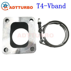Adaptador Turbo T4 tipo T4 a banda V, brida, cargador Turbo/conversión de colector GTX3582R GTX3076R GTX3071R