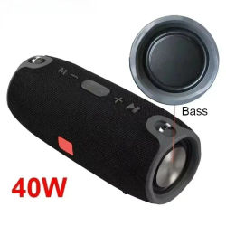Altavoz Bluetooth TWS de 3600mAh y 40W, resistente al agua, portátil, con columna de graves para PC, reproductor de música, subwoofer, boombox con BT, AUX, TF y USB.