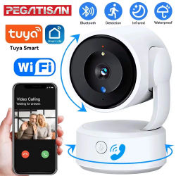 PEGATAH 5MP llamada de un solo toque Monitor de bebé interior WiFi cámara PTZ seguimiento automático Color visión nocturna cámara de vigilancia IP aplicación Tuya