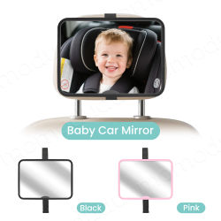 1 unidad, nuevo estilo, espejo grande angular para coche de bebé, asiento trasero, Monitor cuadrado de seguridad para asientos de bebé o niño