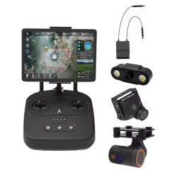 Skydroid T10 Mini cámara con Control remoto 10km transmisión de mapa Digital 4 en 1 con receptor R10 para Dron de protección de plantas RC