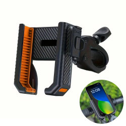 Soporte para teléfono de bicicleta, manillar de motocicleta, Clip de montaje para teléfono móvil, soporte GPS, soporte a prueba de golpes para teléfonos de 4,5-7,0 pulgadas