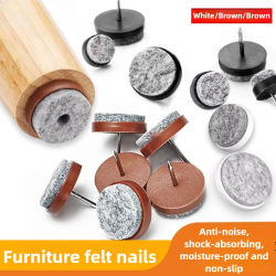 30 unids/pack almohadilla de pie de fieltro antideslizante Protector de uñas muebles silla pata de la Mesa 18mm/20mm/22mm/24mm/28mm