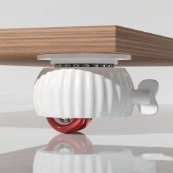 4 ruedas autoadhesivas para muebles, ruedas silenciosas, rueda universal 360 ° Rotación con Gran Capacidad de Carga y Frenos
