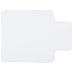 HOMCOM-Alfombra Protectora para Oficina, 90x120cm, Protector de Suelo Enmoquetado