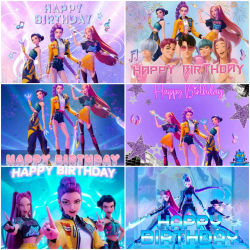 Fondo Temático de Kpop para Decoración de Fiestas de Cumpleaños, Fondo Rosa para Niñas, Bonito Banner de Ídolos, Artículos para Baby Shower, Accesorios para Fotografía