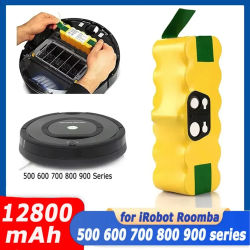 Batería Recargable para iRobot Roomba, 14.4V 12800mAh, Compatible con las Series 500, 550, 560, 600, 650, 698, 780, 876, 900, Batería para Aspiradora