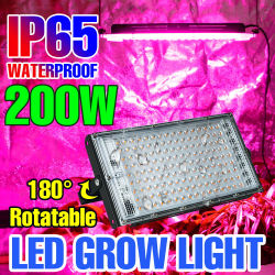 Luz LED para cultivo de plantas, semillas de flores de espectro completo, lámpara de crecimiento de cultivo hidropónico para invernadero interior de vegetales, 25W, 50W, 100W, 200W