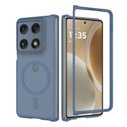 Funda Magnética para Teléfono con Acabado Mate Transparente para Motorola Razr Fold 70 60 50 Ultra, Compatible con Cargador Inalámbrico Magsafe, Protectora