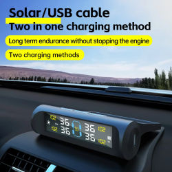 Phonepace 4 sensores externos sistema de monitoreo de presión de neumáticos de coche Monitor de presión de neumáticos de coche alarma de presión de neumáticos